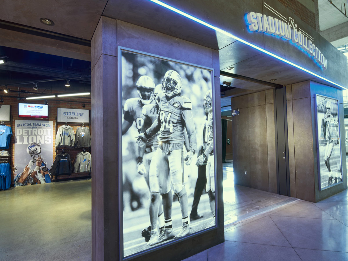 Detroit Lions Fan Shop Entrance