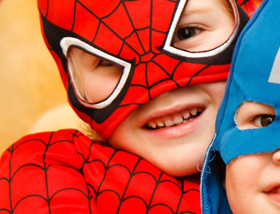 Kids dressed up in costume