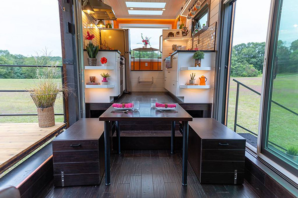 Dunkin Tiny Home Dining Area