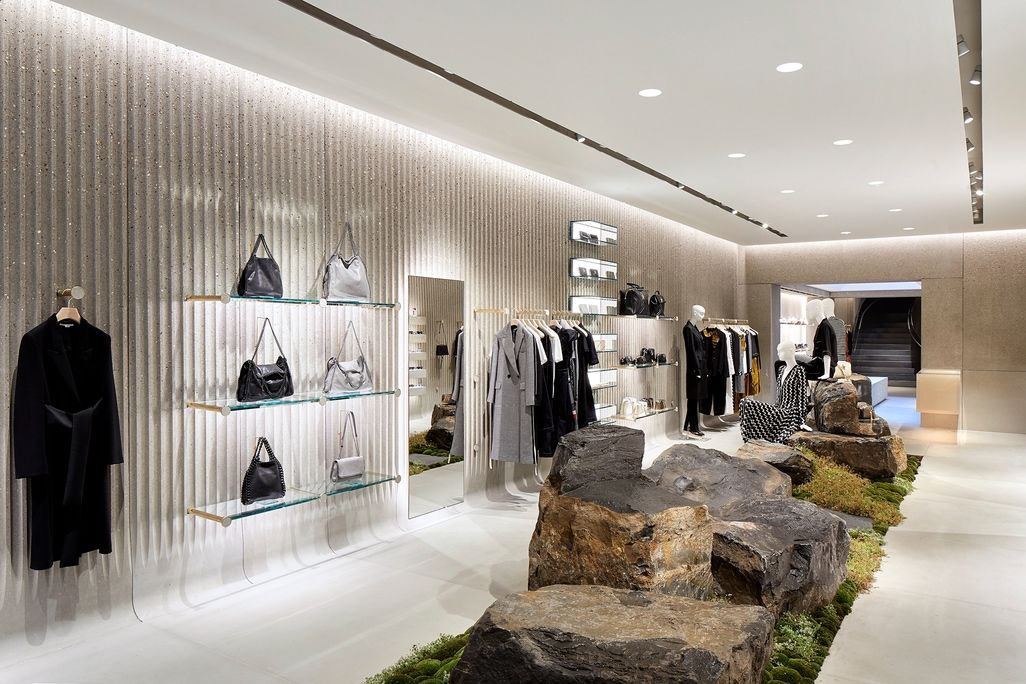 Interior shot of Stella McCartney London Flagship