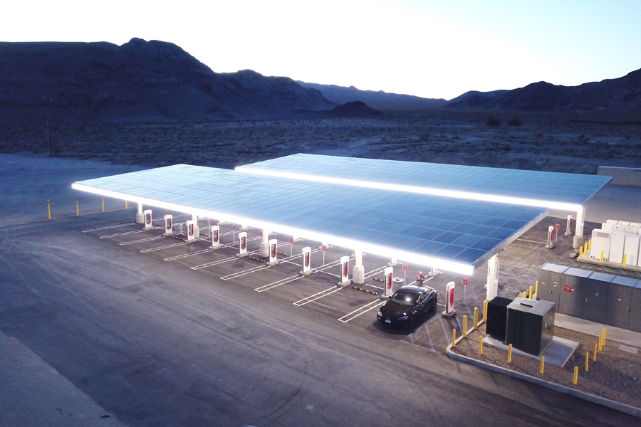 Tesla Supercharger Station
